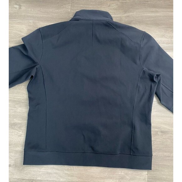 Lululemon Mens Sojourn Track Bomber Jacket Full Zip Black Warpstreme Size 2xl - Picture 5 of 10